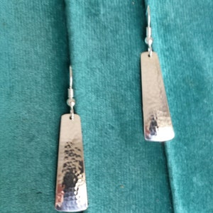 Hammered Sterling Silver Earrings image 4