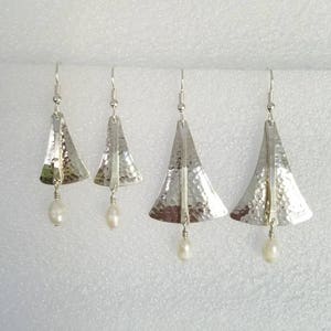 Hammered Sterling Silver Earrings