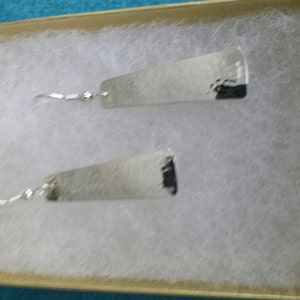 Hammered Sterling Silver Earrings image 6