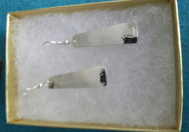 Hammered Sterling Silver Earrings image 6