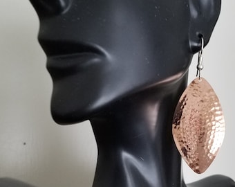 Hammered Copper Earrings