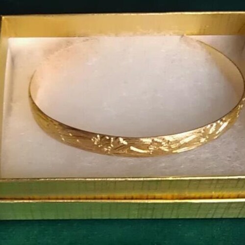 Gold Filled Cuff Bracelet Etsy