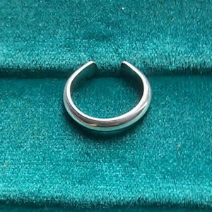 Toe Ring Sterling Silver Adjustable