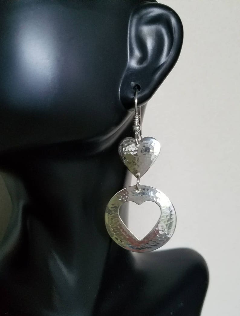 Hammered Sterling Silver Earrings