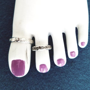 Sterling silver Toe Ring adjustable