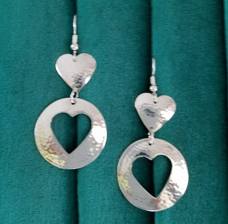Hammered Sterling Silver Earrings