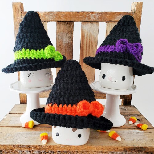 Halloween Marshmallow Mug Hats in Four Different Styles Etsy