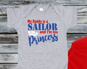 Papa S Princesa Sailor Camisa Marina Militar Papa Familia Etsy