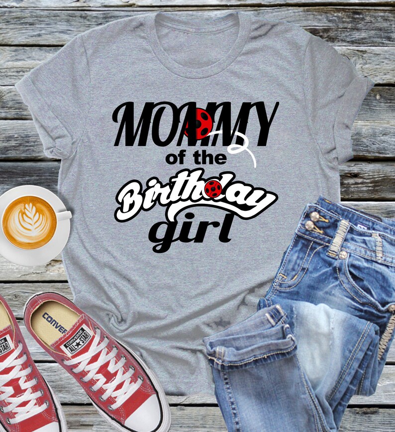 Ladybug Inspired Family Birthday Shirts Mom Dad Personalized Sister Brother Grandma Miraculous Superhero Matching Party and Vacation Tee Set