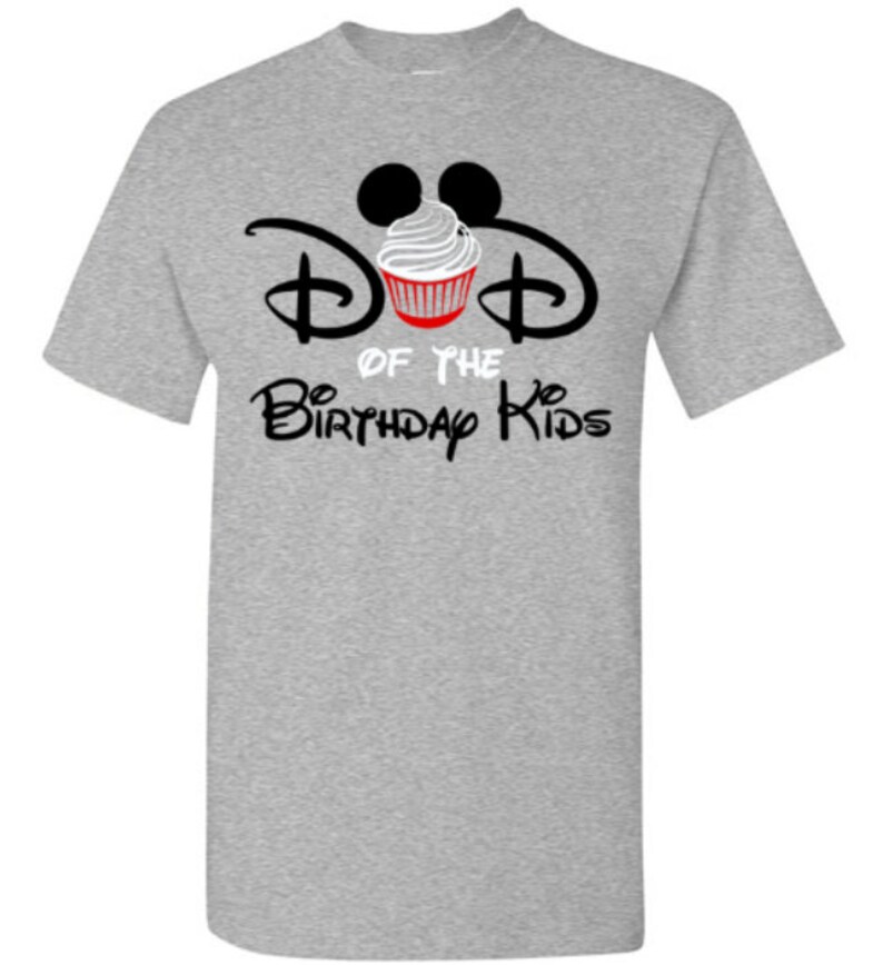 Mickey Mouse DAD Birthday Cupcake Shirt Personalized Tees Mickey GIRL or BOY Disney Family Mom Sister World Vacation Name Party Epcot Magic