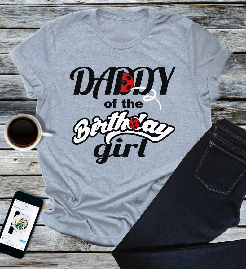 Ladybug Inspired Family Birthday Shirts Mom Dad Personalized Sister Brother Grandma Miraculous Superhero Matching Party and Vacation Tee Set
