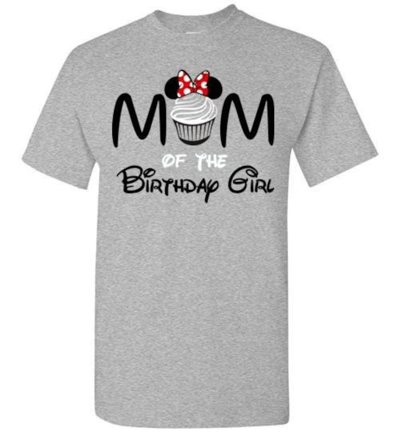 Mickey Mouse DAD Birthday Cupcake Shirt Personalized Tees Mickey GIRL or BOY Disney Family Mom Sister World Vacation Name Party Epcot Magic