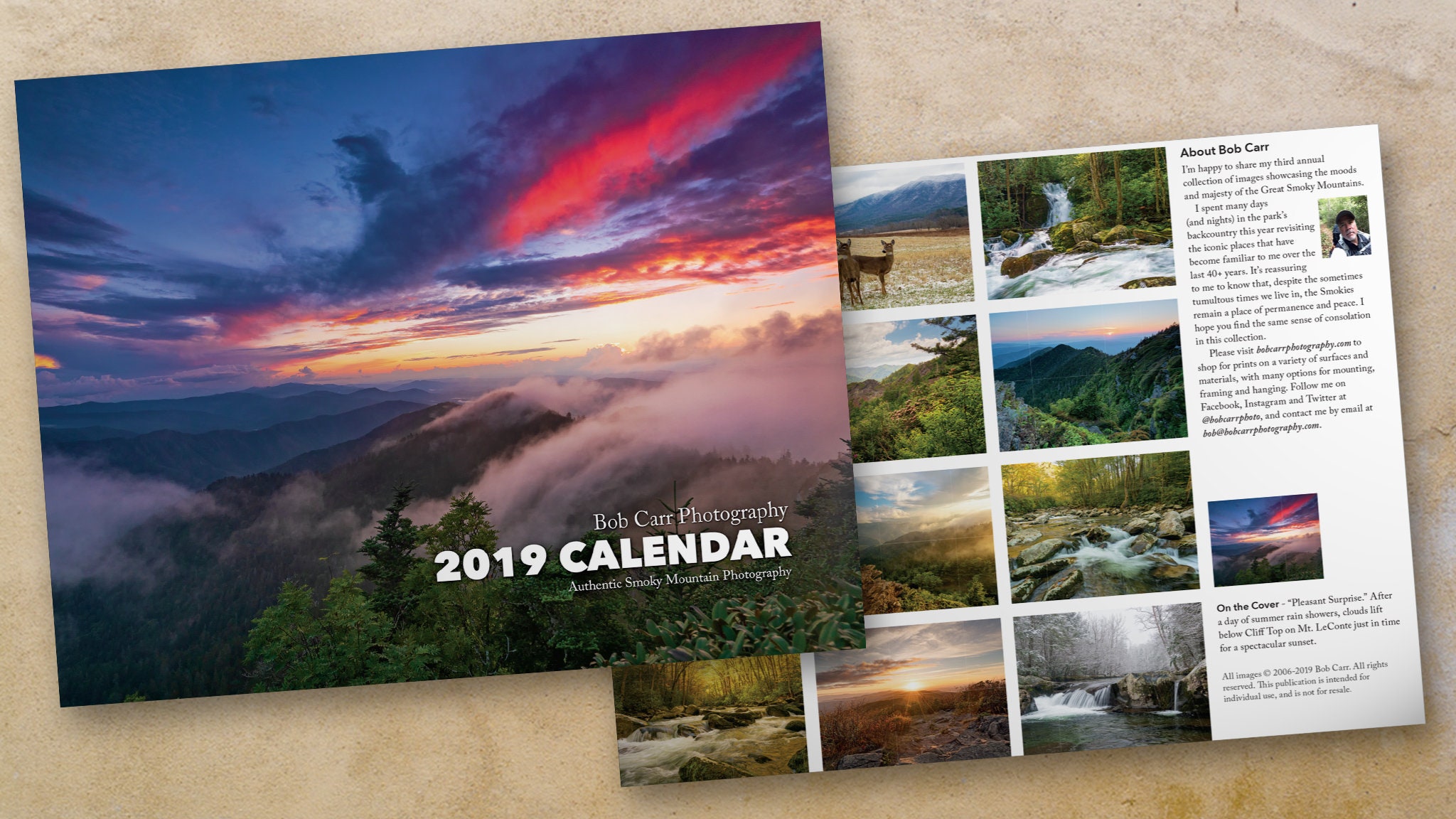 2019 Smoky Mountain Photo Calendar