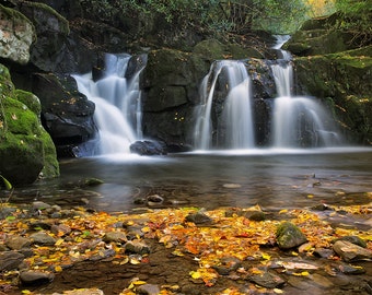 Noche de octubre en Indian Flats Falls
