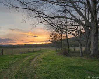 Spring Sunset in Cades Cove