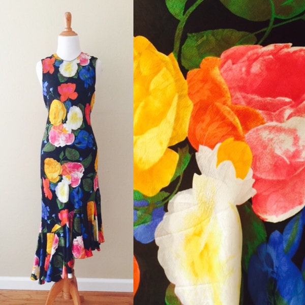 Bloom Big Dress | vintage 1980s floral party dress