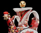 Unique Russian Carafe Decanter Kumanets Lomonosov porcelain