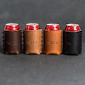 Personalized Leather Drink Holder | Can Sleeve | Fits Standard Size Soda and Beer Cans | Anniversary | Valentine's Day