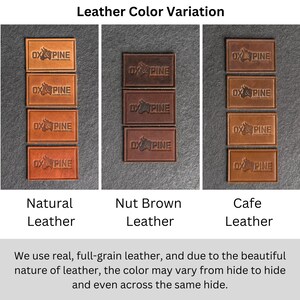 Idaho Leather Patch Velcro Option 3 x 2 Rectangle State of Idaho Patch for Backpacks, Jackets, and more Mother's Day Gift image 10