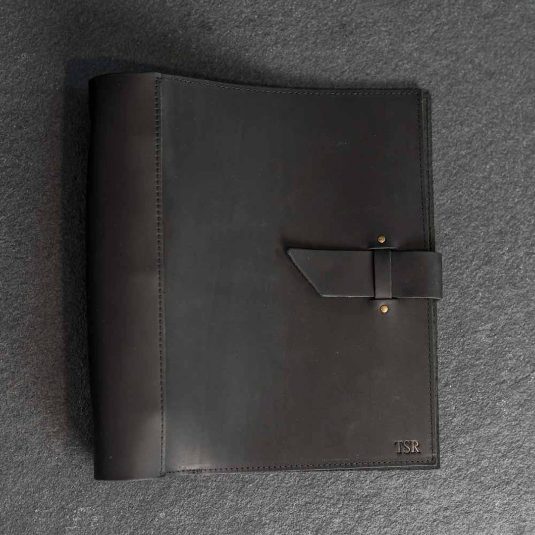 Personalized Leather 3-ring Binder | Corporate Gift | Mother's Day Gift ...