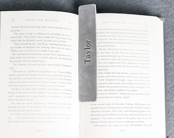 Personalized Leather Bookmark | Customize w/ Initials, Name, or a Short Phrase | Book lover Gift | Mother's Day Gift| Kids Librarian Teacher