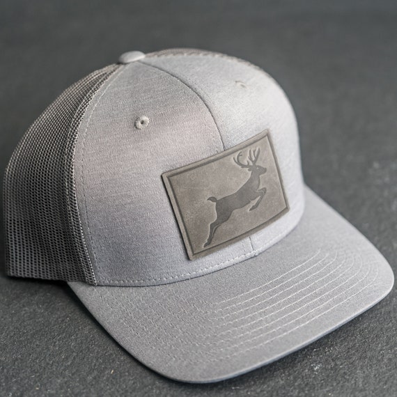 Deer Stamp Performance Hat Leather Patch Performance Style Trucker Hats for  Him or Her Outdoor Hiking Hat Gift Ideas -  Canada