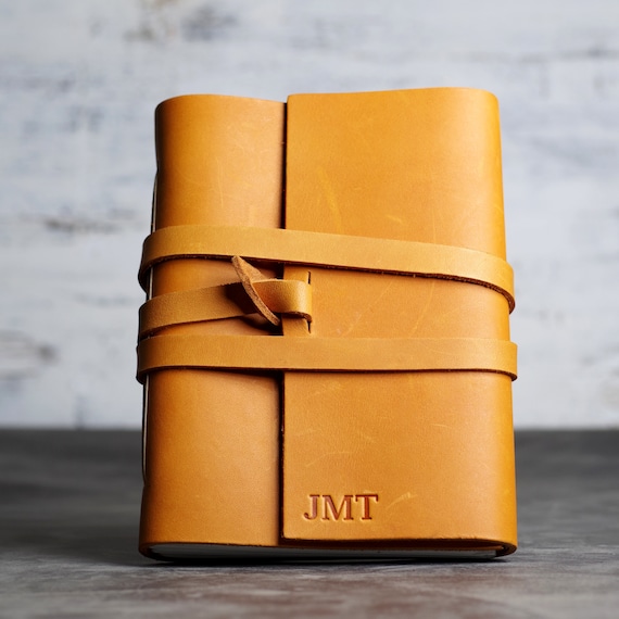 Personalized Leather Journal | Handmade Art Sketchbook | Travel Notebook | Gift for Him or Her |4x6, 5x7, 6x8 |Valentine's Day