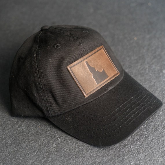 Idaho Unstructured Hat Leather Patch Unstructured Style Hats for