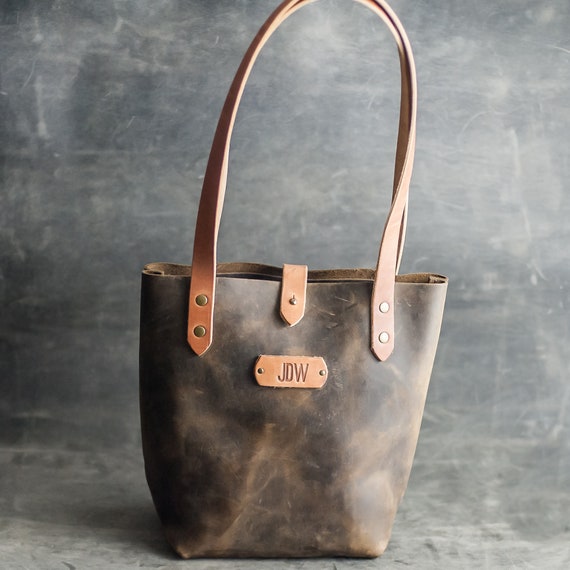 custom leather tote bags