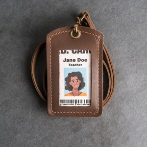 Leather ID Lanyard (etsy.com)