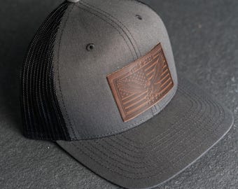 America’s 250th Anniversary Eagle Leather Patch Trucker Hat - Limited Edition | High Quality Outdoor Gear | Father's Day Gift