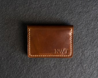 Personalized Leather 5 Pocket Bifold Wallet | Mens Wallet | Groomsmen Gift | Name or Initials | Handmade | Mother's Day Gift
