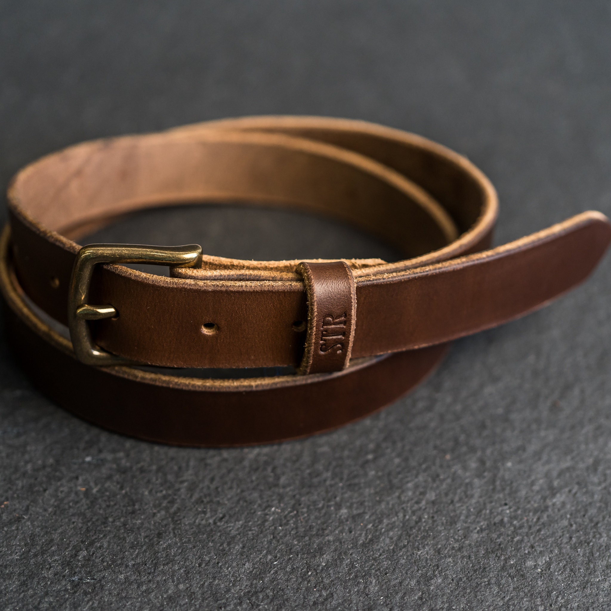Personalized Leather Belt | 1" Leather Belt | Belt for Women and Men | Anniversary | Personalized Gift | Brown | Black|  Gift