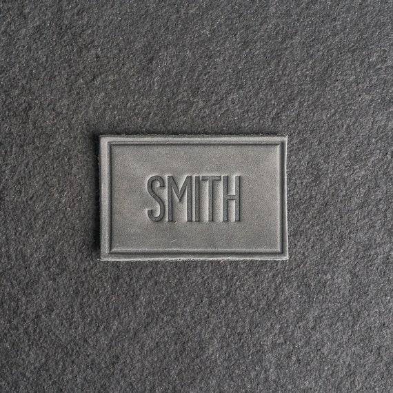 Personalized Leather Patch with Velcro Back