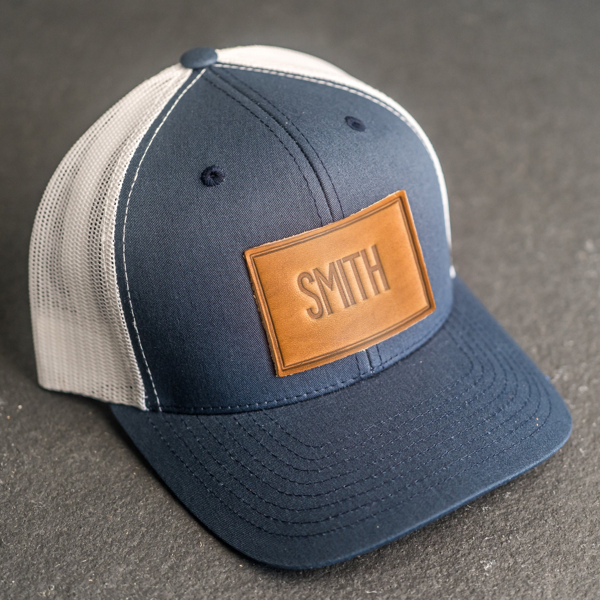 Old South Cross Leather Patch Hat