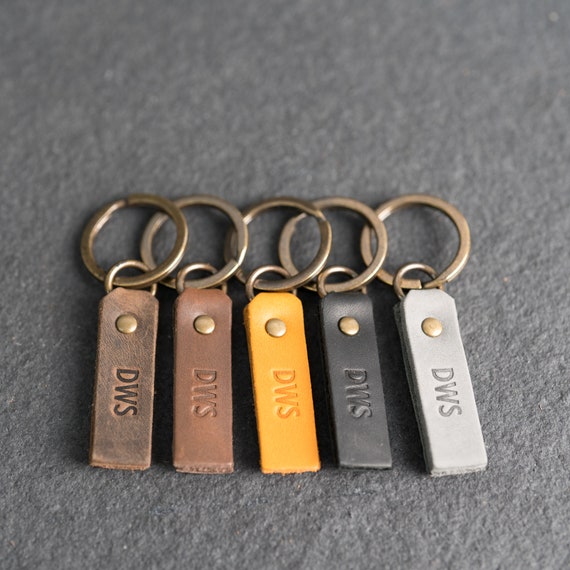 Personalized brass keychain sale