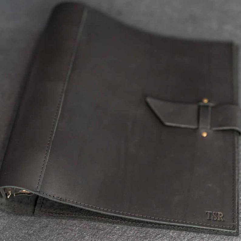 Personalized Leather 3-ring Binder | Corporate Gift | Mother's Day Gift ...