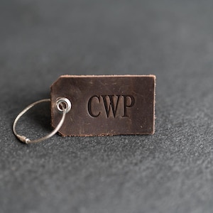 Personalized Leather Luggage Tags | Custom Bag Tag | Personalized Gift | Business Travel | Initials, Name, Address, Phone | Gift Ideas
