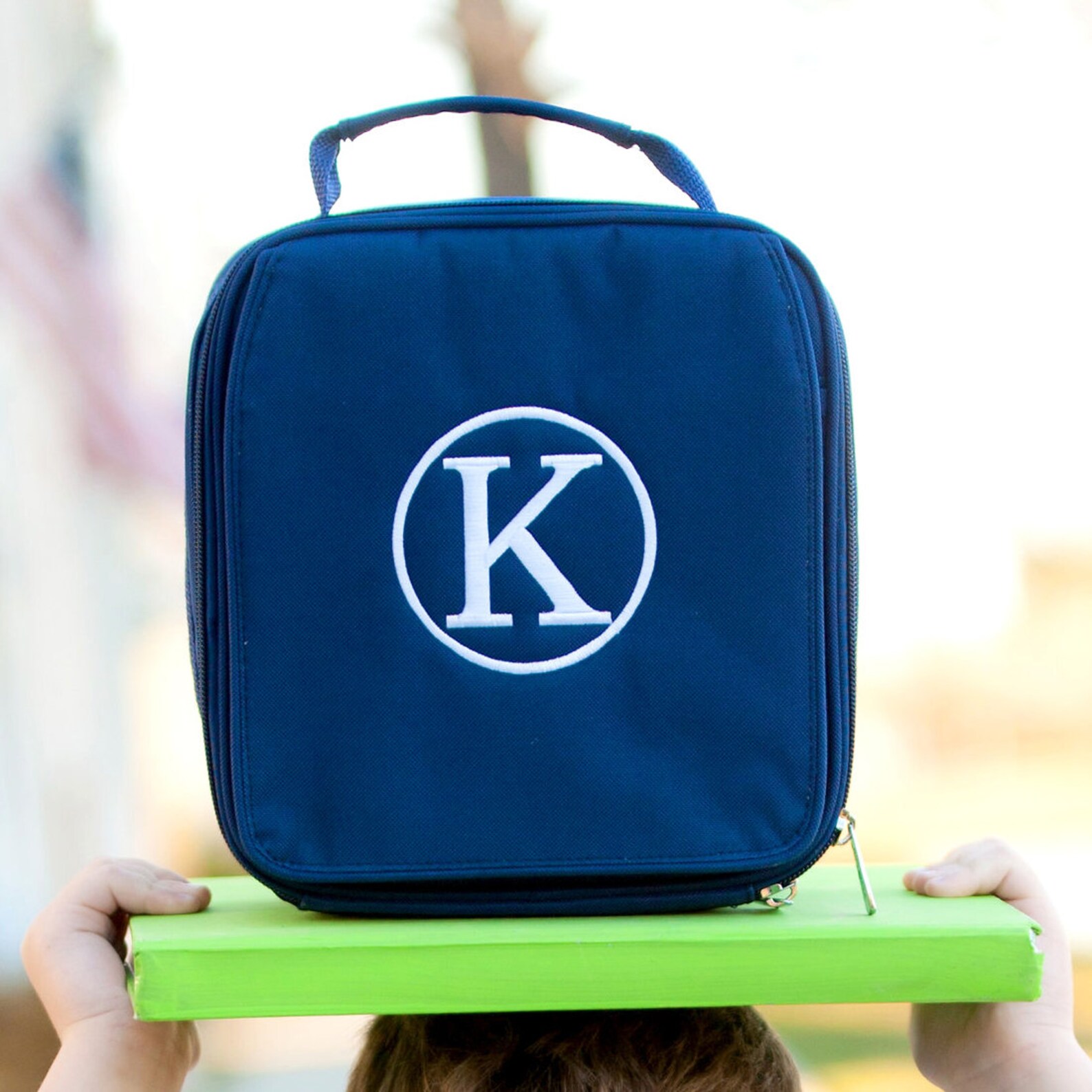 Navy Monogrammed Backpack and Lunch Bag Set - Etsy