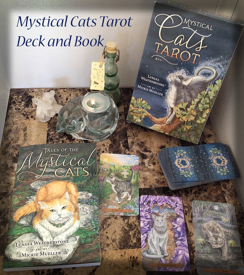 Mystical Cats Tarot Deck and Companion Book Etsy