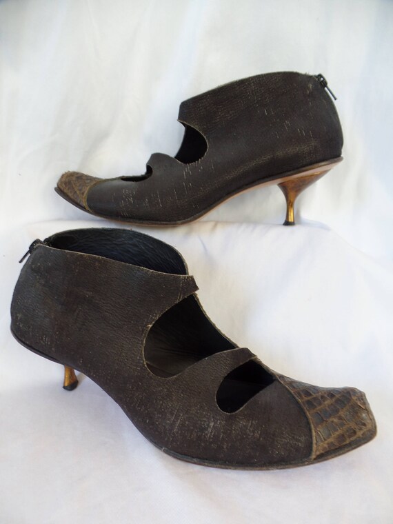 copper kitten heels