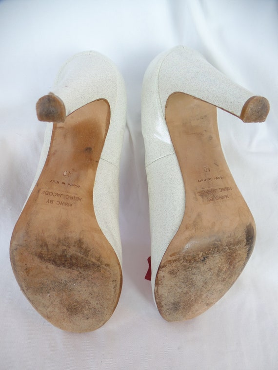 vintage MARC JACOBS Italy upcycled ivory sparkle … - image 8