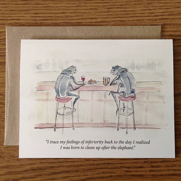 Funny Dung Beetle Greeting Card, Friendship, Support, Encouragement, Humorous Dung Beetle Card