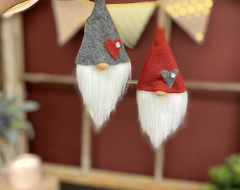 Gnome, gnome ornament, ornament, Valentine’s Day decorations, Valentine’s gnome