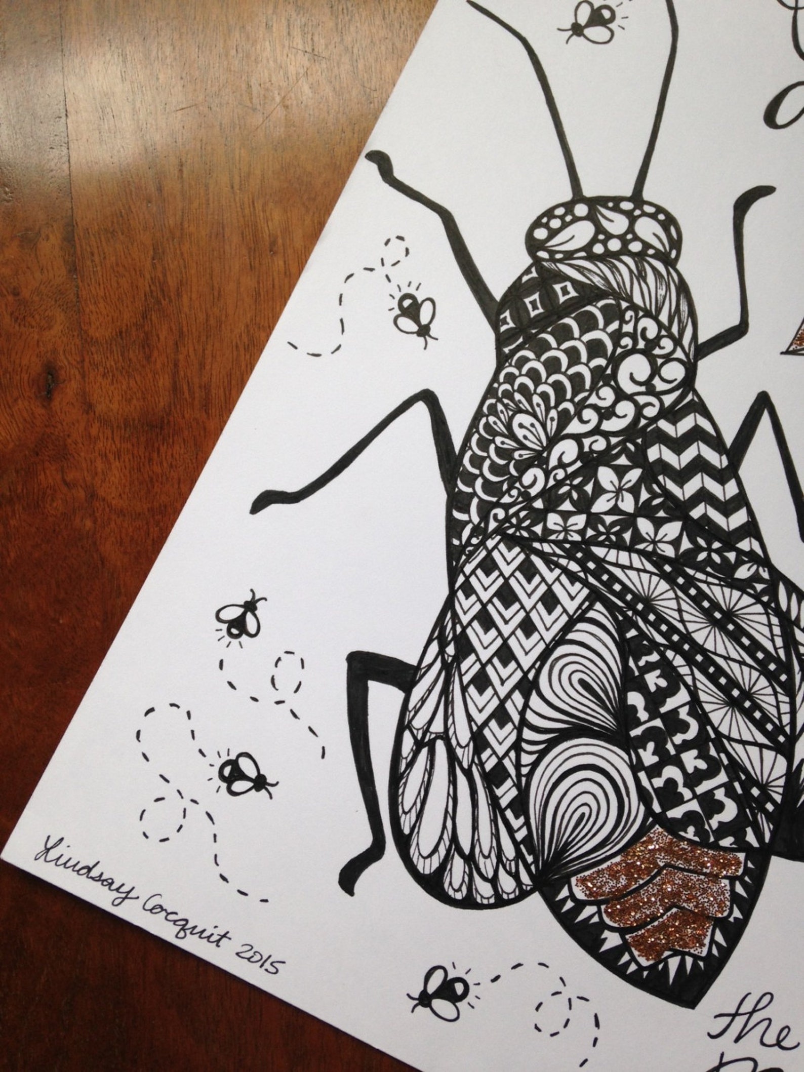Zentangle Pen and Ink Zentangle Pen and Ink Drawing Etsy