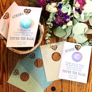 EOS Party Favors Lipbalm Tags, Custom Party Favors, Baby Shower, Bachelorette Party