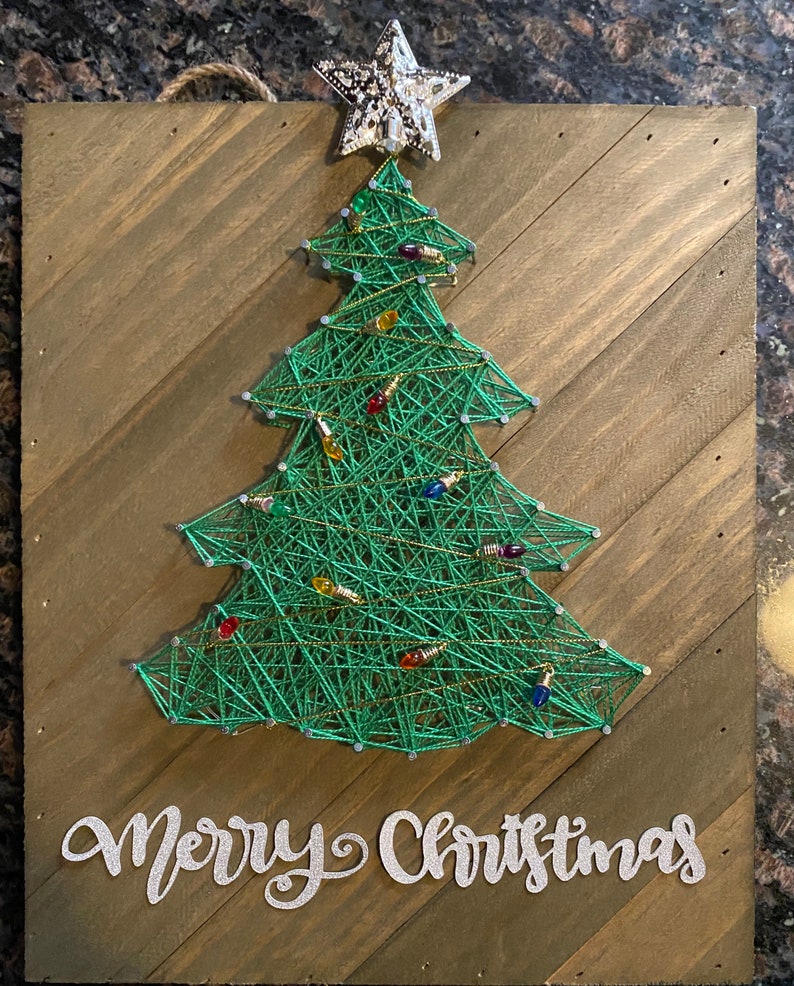 String Art Christmas Arts and Crafts Kit Holiday Crafts Etsy