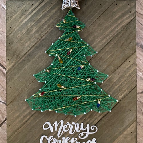 String Art Christmas Arts and Crafts Kit Holiday Crafts Etsy