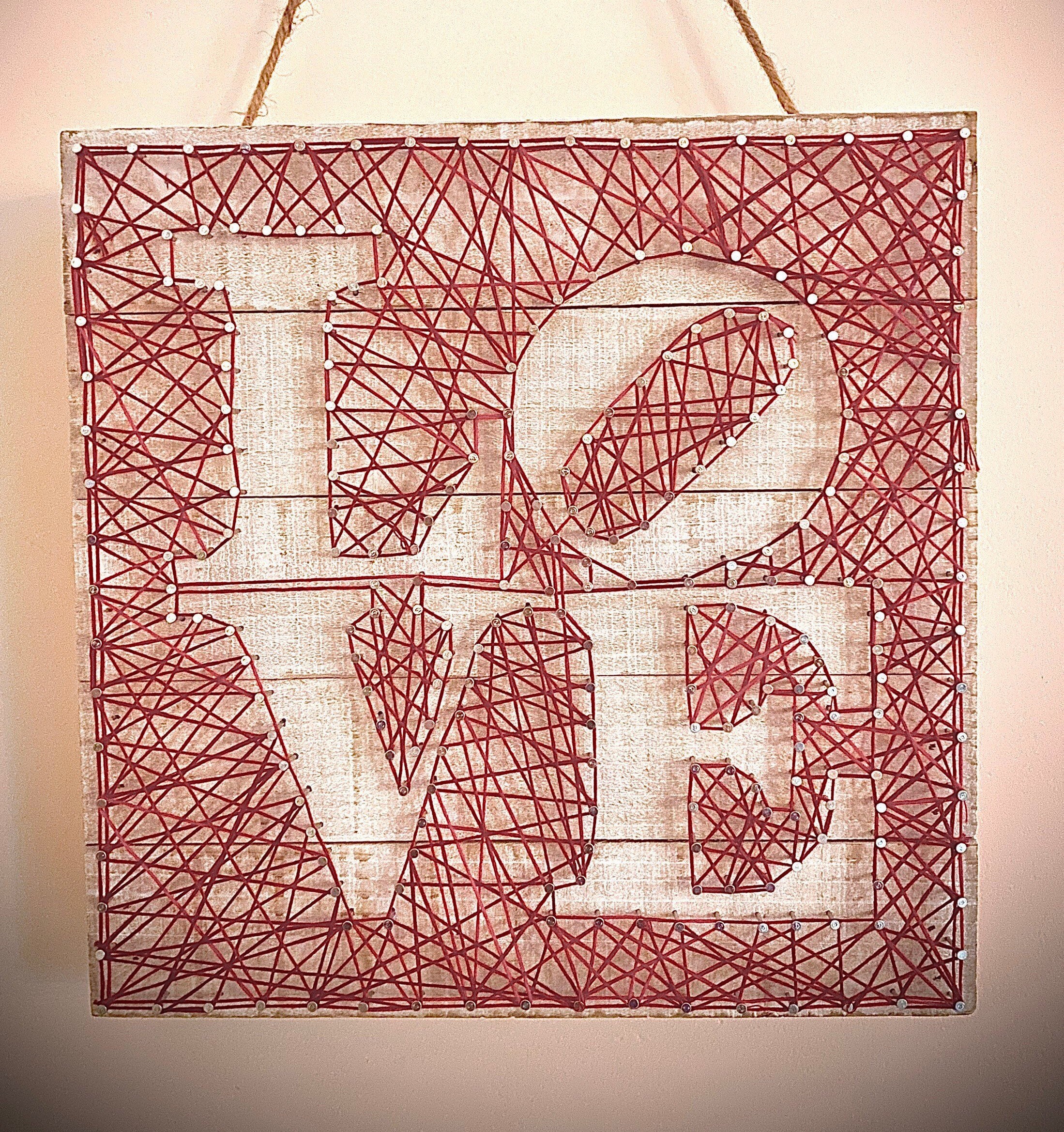 String Art Kit LOVE Perfect Gift for Friend Perfect Etsy
