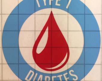 Diabetes Medical Alert Vinyl Decal